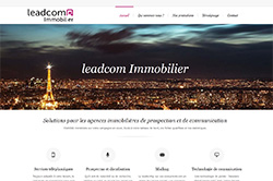 Conception site internet leadcom-immobilier.com