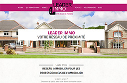 Conception site internet leader-immo.com