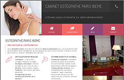 Conception site internet cabinet-osteopathe-paris-16.fr