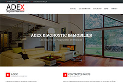 Conception site internet adex-diag.fr