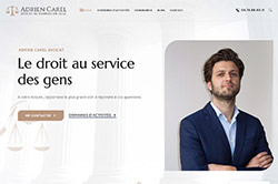 Conception site internet adrien-carel-avocat.fr