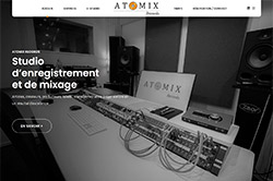 Conception site internet atomixrecords.fr