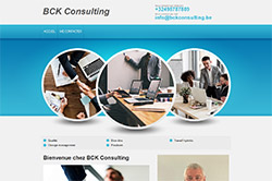 Conception site internet bckconsulting.be