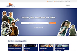 Conception site internet hiatus-series.fr