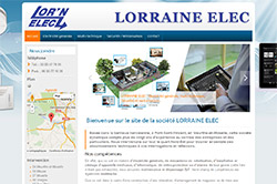 Conception site internet lorraine-elec.fr
