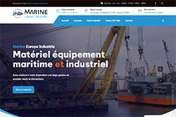 Conception site internet marineeuropeindustrie.com