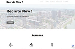 Conception site internet recrutenow.com